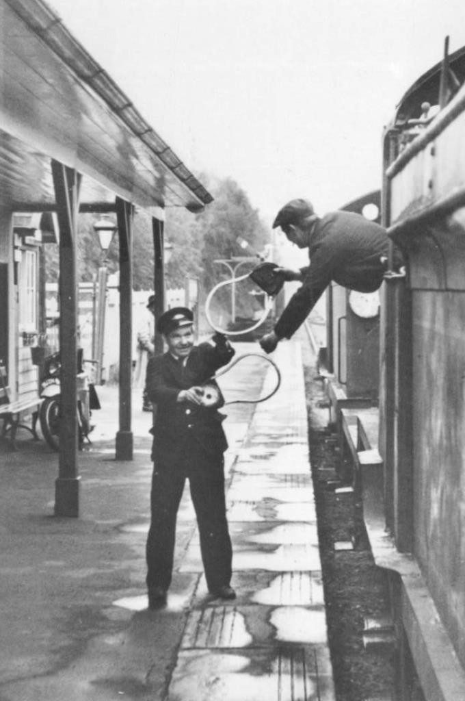 Horsmonden Railway Station Signal Man and Driver