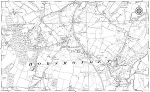 Old Horsmonden map