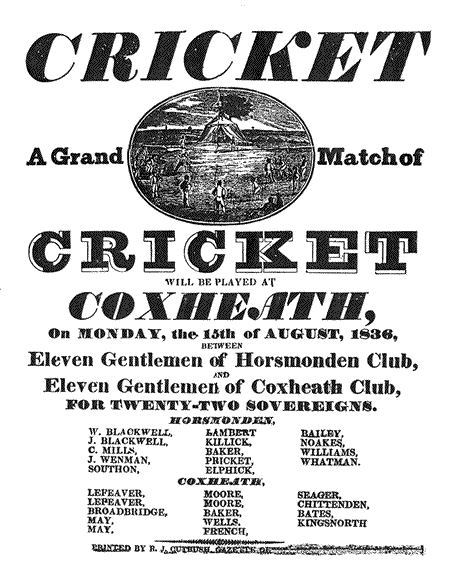 Historic Cricket Poster