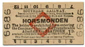 horsmonden platform ticket