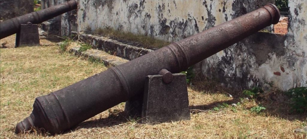 1590 thomas johnson gun fort santa catarina brazil