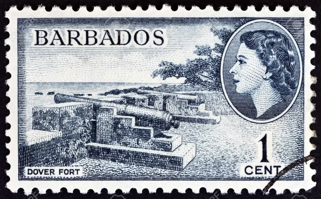Dover Fort Barbados stamp George Browne Culverin