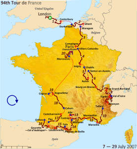 route 2007 tour de france